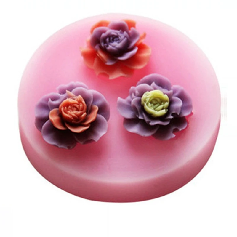 Three Rose Fondant Handmade Silicone Cake Mold DIY Cake Baking Decorating Tools Bakeware JH106
Three Rose Fondant Handmade Silicone Cake Mold DIY Cake Baking Decorating Tools Bakeware JH106