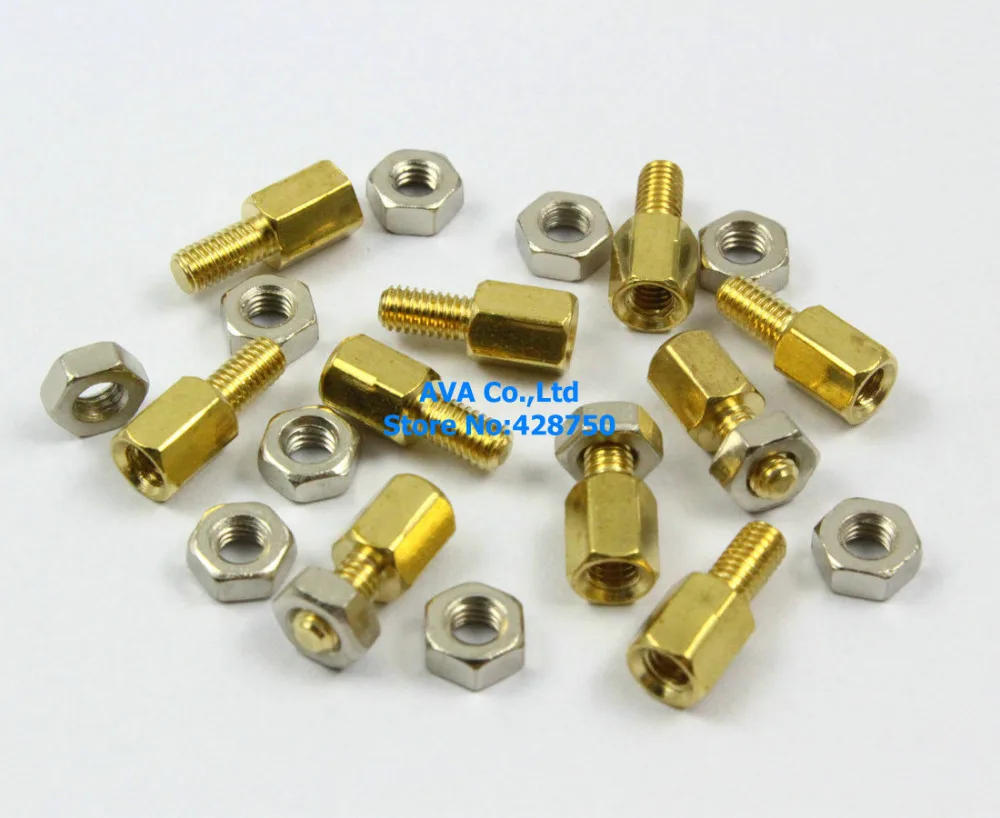 100 M3x6mm Male Female Hex PCB Standoff Spacers 6mm Body Length with Nuts
100 M3x6mm Male Female Hex PCB Standoff Spacers 6mm Body Length with Nuts