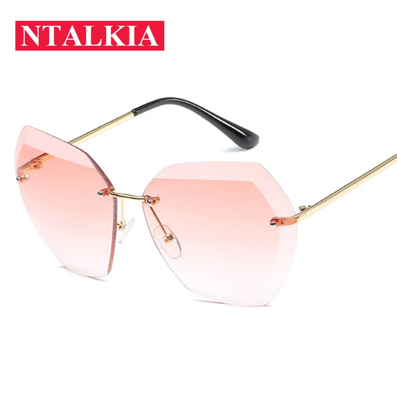 Rimless Diamond Cutting Lens Sunglasses Men Women Brand Designer Oversize Female Male Glasses Shades Sun Glasses
Rimless Diamond Cutting Lens Sunglasses Men Women Brand Designer Oversize Female Male Glasses Shades Sun Glasses
