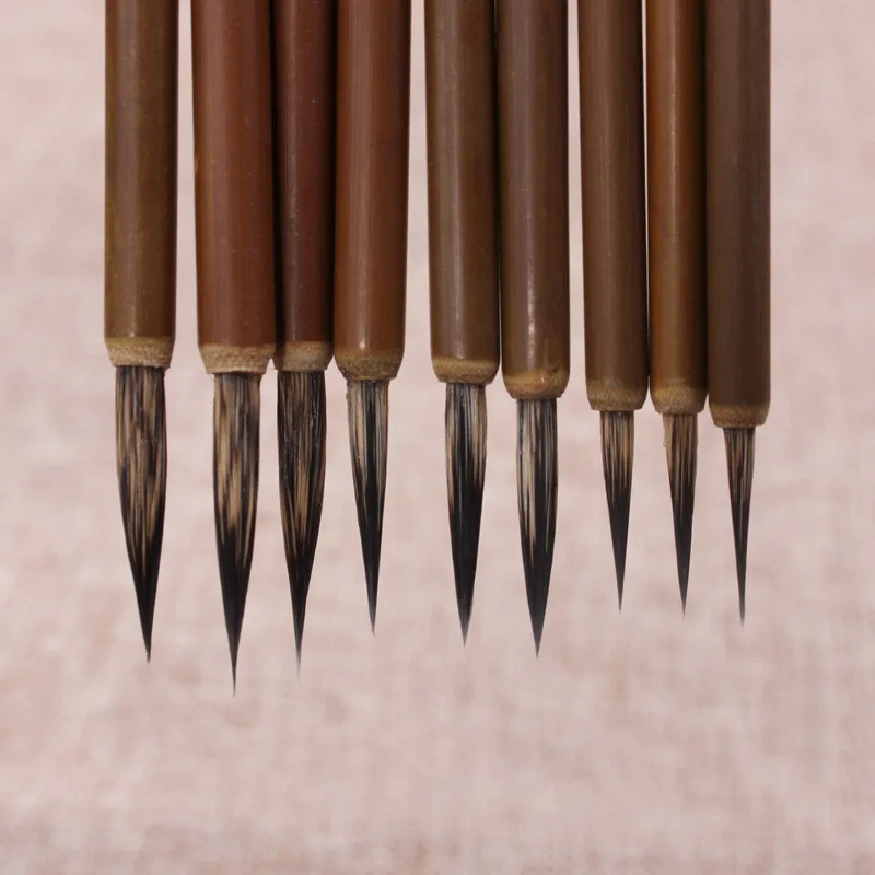 6pcs/set lobular pen badger badger painted hook line eyebrow Chinese painting flowers and birds fine brushwork students brush
6pcs/set lobular pen badger badger painted hook line eyebrow Chinese painting flowers and birds fine brushwork students brush