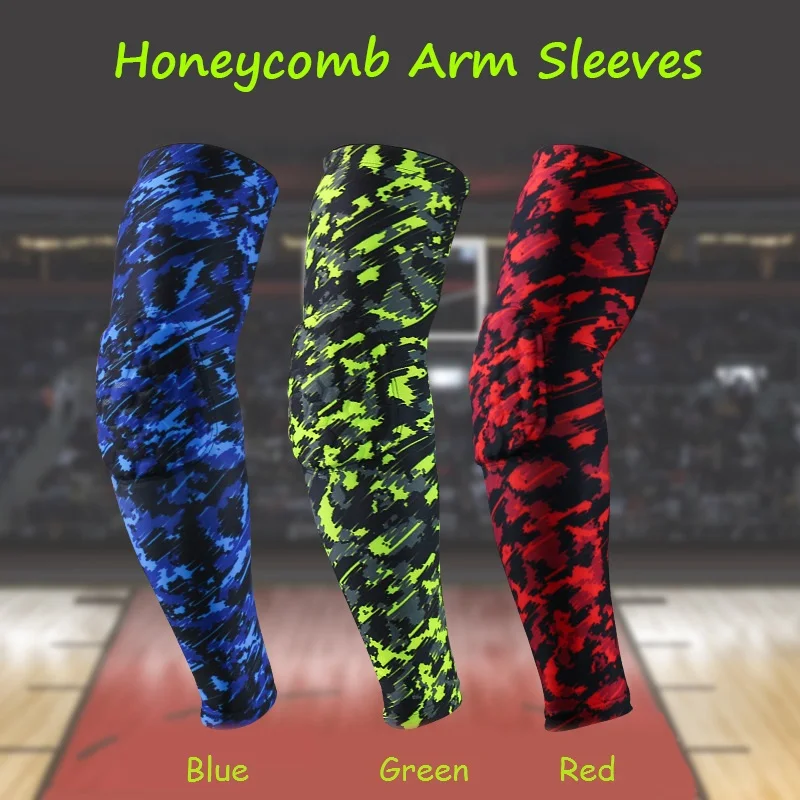 

1 Pair Honeycomb Sport Basketball Shooting Elbow Pads Brace Support Guard Compression Cycling Arm Sleeve Warmers Elbow Protector