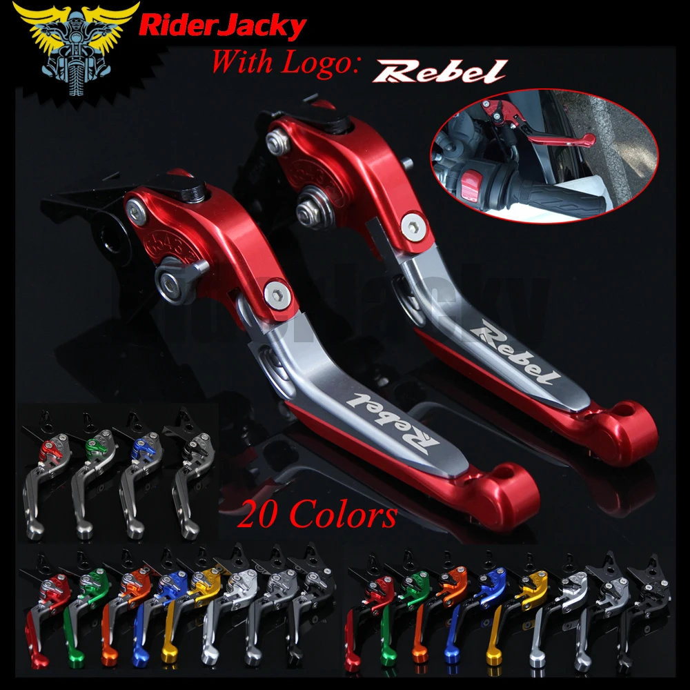 RiderJacky LOGO "Rebel" Motorcycle CNC Brake Clutch Levers For Honda Rebel CMX250 1996-2011 2010 Adjustable Extendable Foldable
RiderJacky LOGO "Rebel" Motorcycle CNC Brake Clutch Levers For Honda Rebel CMX250 1996-2011 2010 Adjustable Extendable Foldable