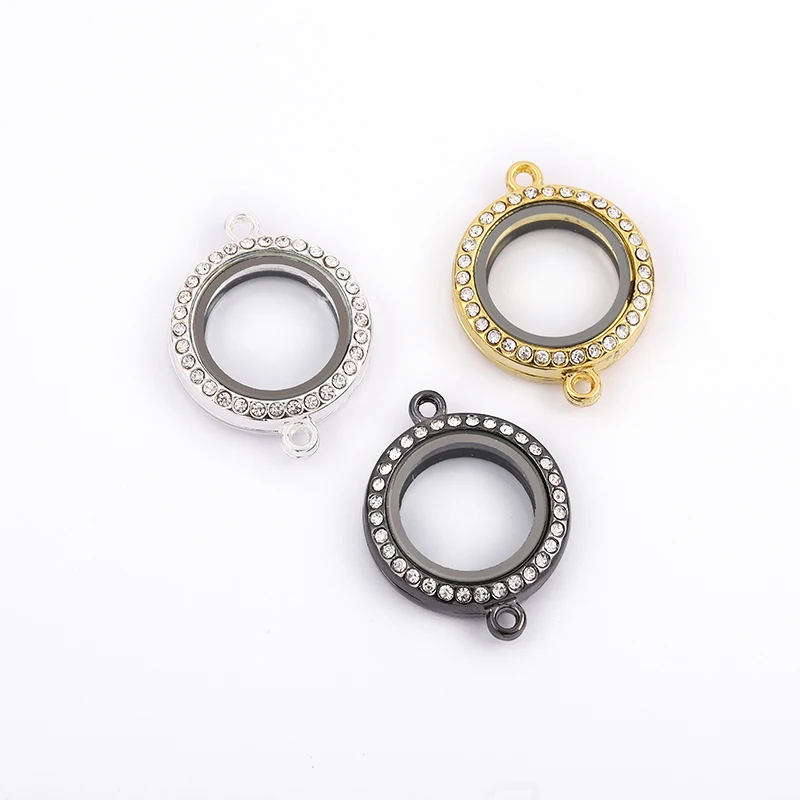 Retail 3 Color Round Floating Locket With Double Hole Magnetic Crystal Living Memory Locket For DIY Bracelet Bangle
Retail 3 Color Round Floating Locket With Double Hole Magnetic Crystal Living Memory Locket For DIY Bracelet Bangle