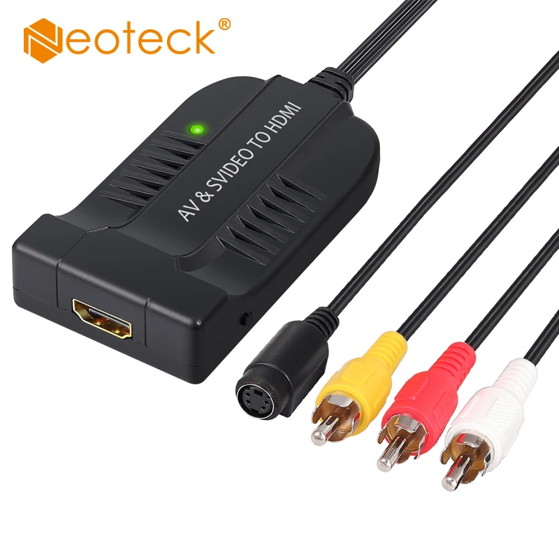 Neoteck 3RCA к HDMI-совместимый адаптер Поддержка 1080P RCA композитное видео и s-видео к HDMI-совместимый конвертер для HDTV DVD
Neoteck 3RCA к HDMI-совместимый адаптер Поддержка 1080P RCA композитное видео и s-видео к HDMI-совместимый конвертер для HDTV DVD