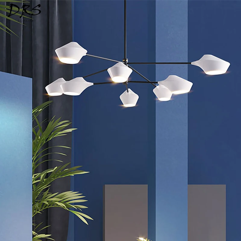 Nordic style luminaire living room chandelier led modern simple creative personality restaurant bedroom lighting mesh Red
Nordic style luminaire living room chandelier led modern simple creative personality restaurant bedroom lighting mesh Red