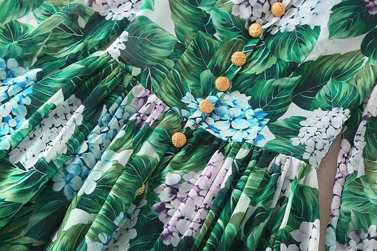 High Quality 2018 Summer And Autumn New Green Flowers Printed Comfortable Fabric Long-Sleeved Lace Self-Cultivation Women Dress
High Quality 2018 Summer And Autumn New Green Flowers Printed Comfortable Fabric Long-Sleeved Lace Self-Cultivation Women Dress
