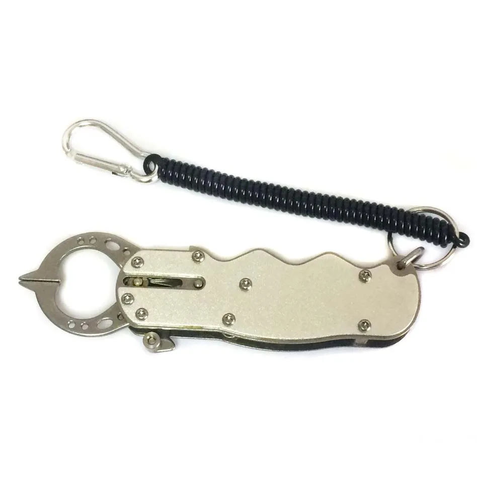 silvery Stainless Steel Portable Fish Lip Grabber Fish Catching Grip Fishing Aluminum Alloy Fish Gripper 14 cm 120 g
silvery Stainless Steel Portable Fish Lip Grabber Fish Catching Grip Fishing Aluminum Alloy Fish Gripper 14 cm 120 g