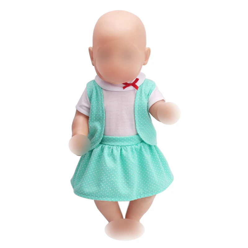 43 cm baby dolls dress new born Cute green dress suit Baby toys fit American 18 inch Girls doll f228
43 cm baby dolls dress new born Cute green dress suit Baby toys fit American 18 inch Girls doll f228