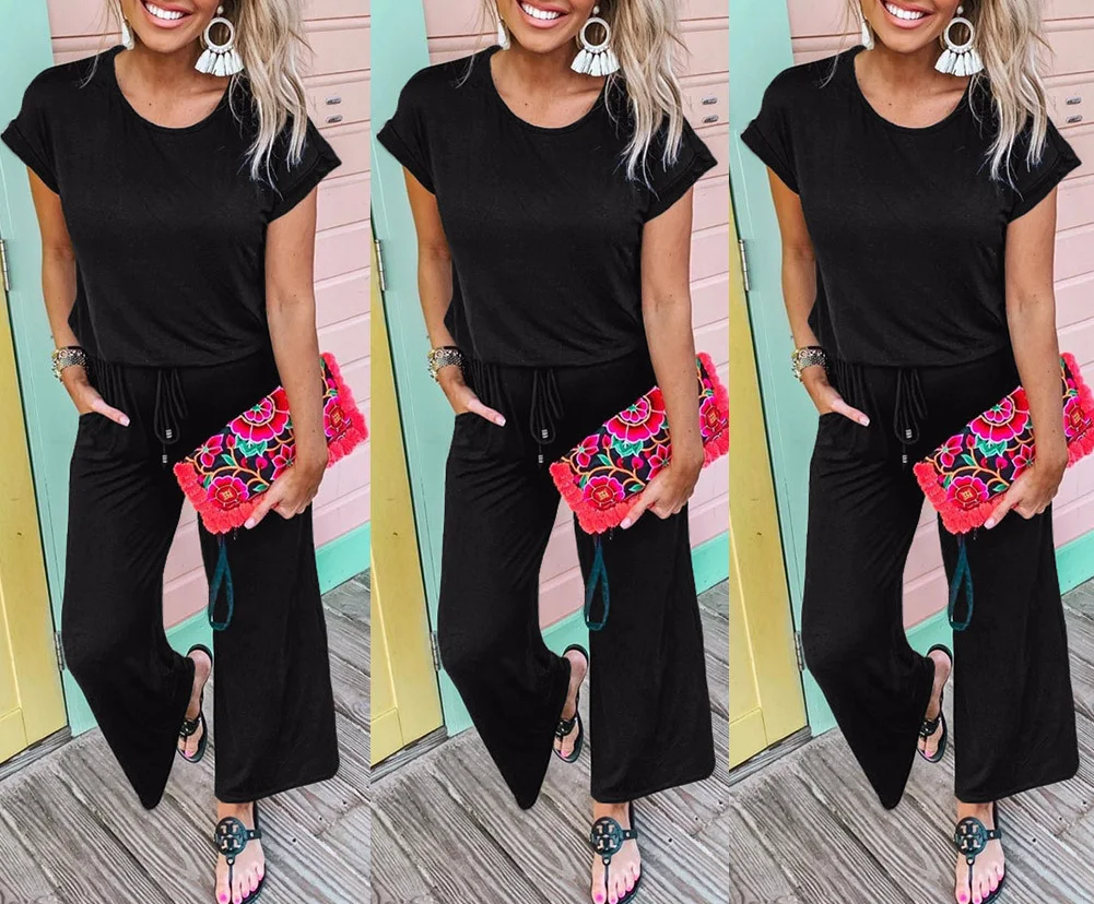 Cotton Long Jumpsuits 2019 Fashion Summer Loose Drawstring Pocket Solid Jumpsuits Ladies Casual Sport Outwear Bodysuits Rompers
Cotton Long Jumpsuits 2019 Fashion Summer Loose Drawstring Pocket Solid Jumpsuits Ladies Casual Sport Outwear Bodysuits Rompers