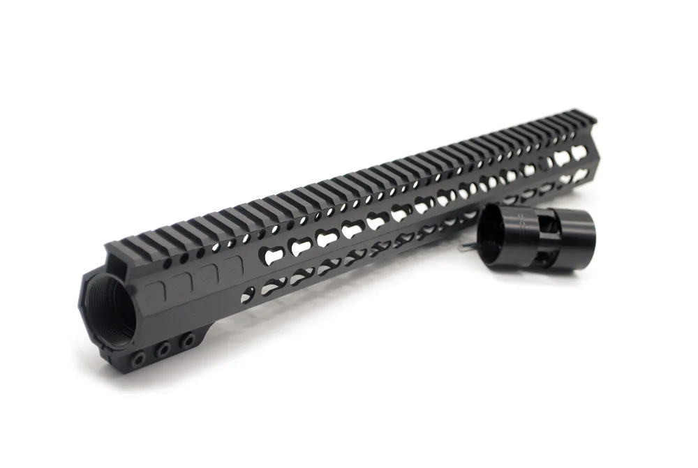 AR15 15'' Inch Black Free Float System Clamping Keymod Handguard Picatinny Rail Fit .223/5.56 Rifle
AR15 15'' Inch Black Free Float System Clamping Keymod Handguard Picatinny Rail Fit .223/5.56 Rifle