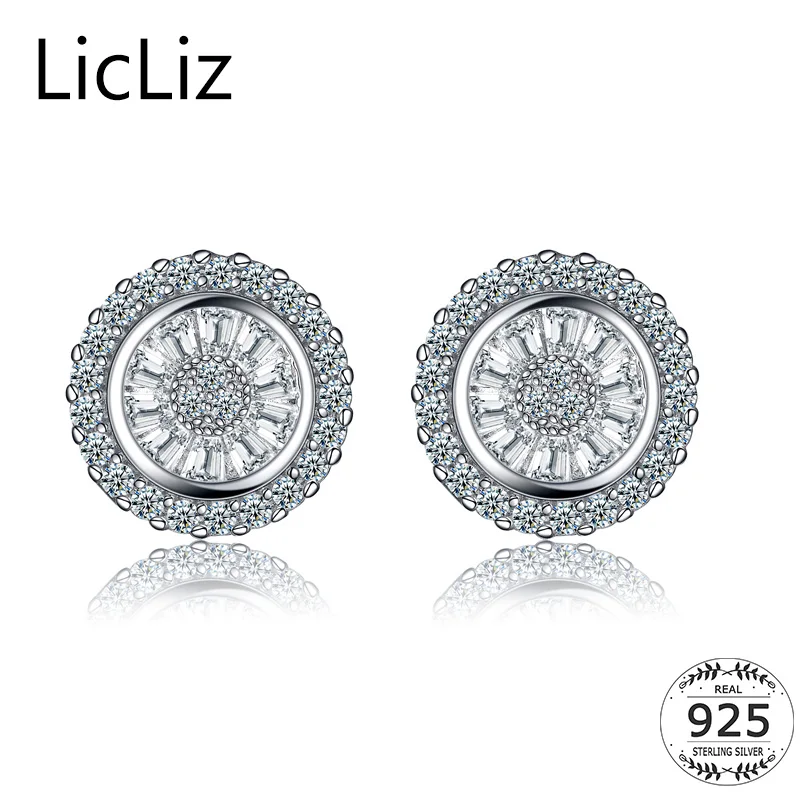 LicLiz 925 Sterling Silver Round Circle Stud Earrings Women Jewelry Ear Pierced Studs Earring Post CZ Zircon Halo Earring LE0349
LicLiz 925 Sterling Silver Round Circle Stud Earrings Women Jewelry Ear Pierced Studs Earring Post CZ Zircon Halo Earring LE0349