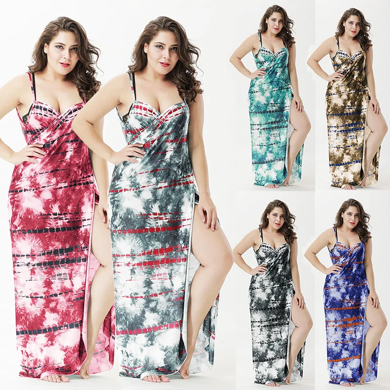 Women's Sexy Plus Size Cover-up Wrap Dress Summer Ladies Beach Wear Bikini Covers up Bathing Suit Crop Top Beach Wear Dress 5XL
Women's Sexy Plus Size Cover-up Wrap Dress Summer Ladies Beach Wear Bikini Covers up Bathing Suit Crop Top Beach Wear Dress 5XL