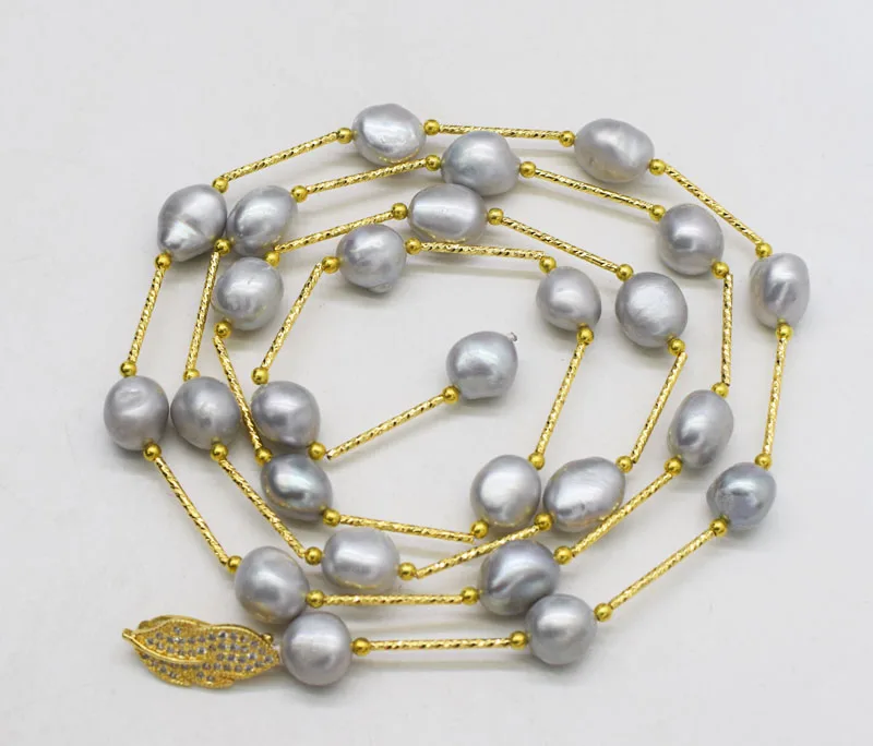 one set freshwater pearl gray 9-13mm necklace bracelet wholesale 38inch FPPJ nature beads gift
one set freshwater pearl gray 9-13mm necklace bracelet wholesale 38inch FPPJ nature beads gift