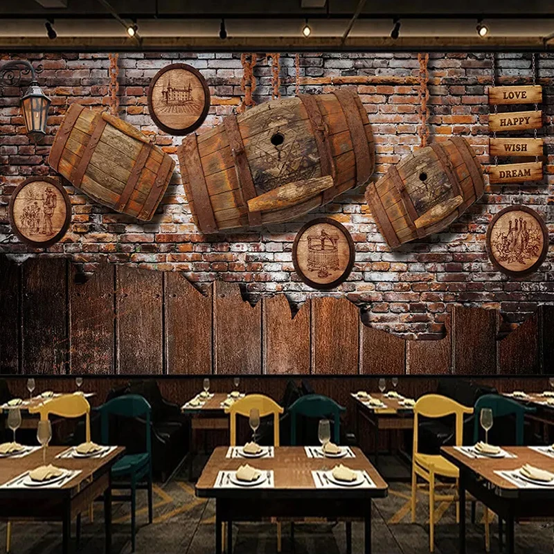 Photo Wallpaper 3D Retro Red Wine Wood Mural Restaurant Bar KTV Background Wall Covering Vintage Wall Papers For Walls 3 D Decor
Photo Wallpaper 3D Retro Red Wine Wood Mural Restaurant Bar KTV Background Wall Covering Vintage Wall Papers For Walls 3 D Decor