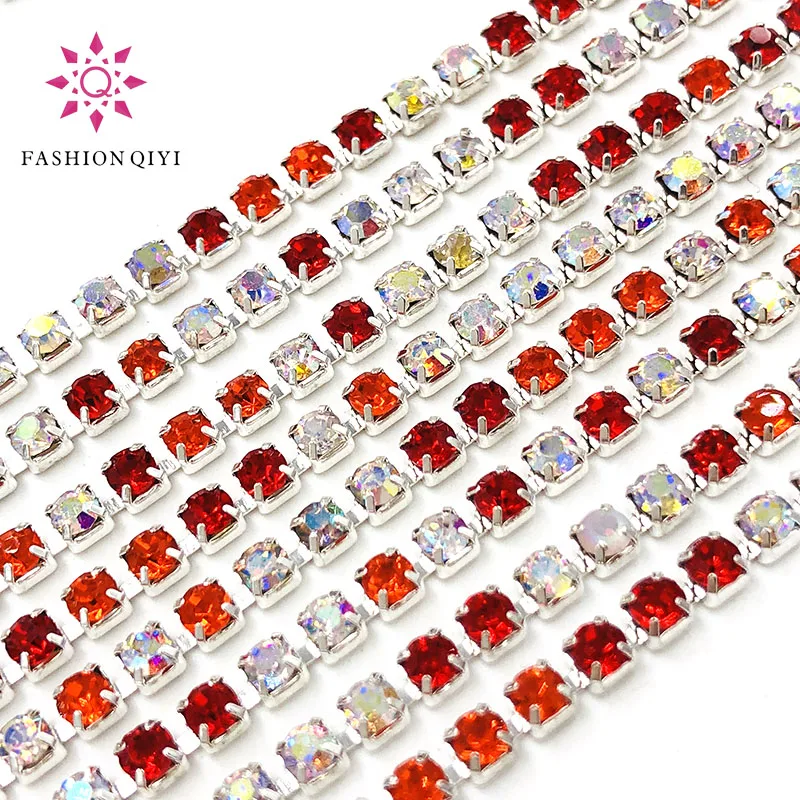 NEW arrive 5 yards Red/Orange/WhiteAB 2mm-3mm silver base glass rhinestones cup chain diy hats/bags/clothing accessories
NEW arrive 5 yards Red/Orange/WhiteAB 2mm-3mm silver base glass rhinestones cup chain diy hats/bags/clothing accessories