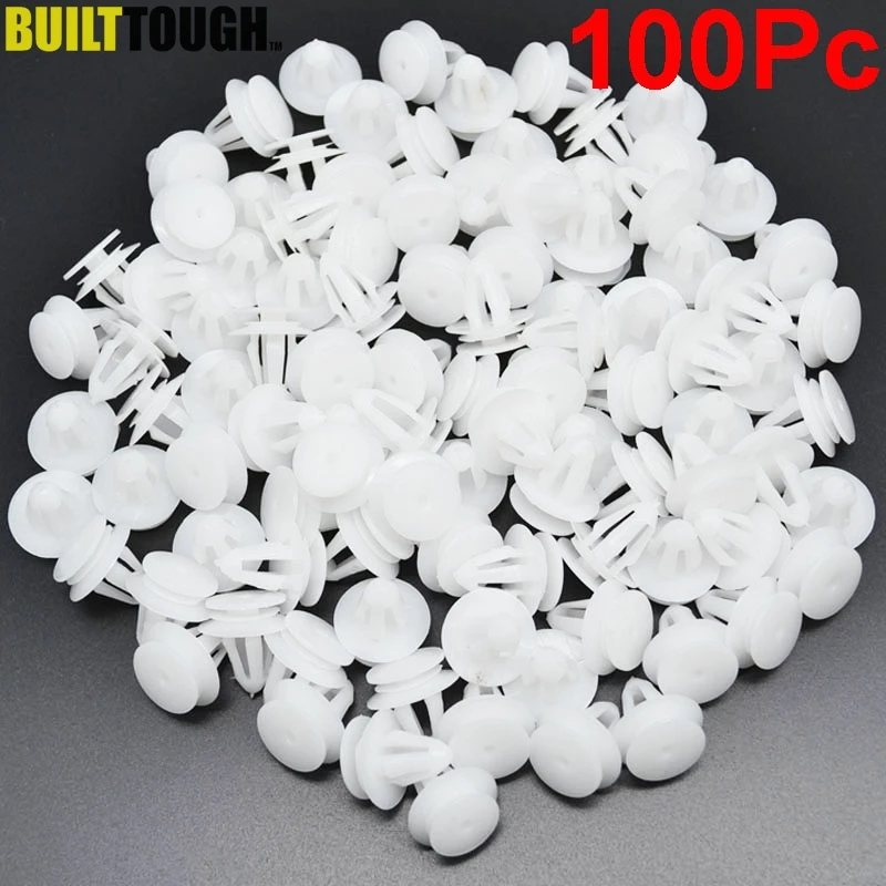 100Pcs White Auto Bumper Fastener Rivet Retainer Push Engine Cover Fender Car Door Trim Panel Plastic Clip Fasteners 8.3mm Hole
100Pcs White Auto Bumper Fastener Rivet Retainer Push Engine Cover Fender Car Door Trim Panel Plastic Clip Fasteners 8.3mm Hole