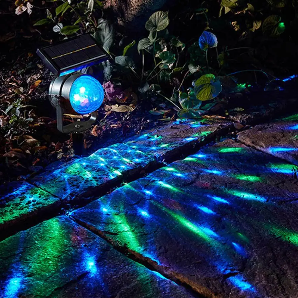 Outdoor New Solar Rotating LED Projection Light Garden Lawn Lamp Bulb Colorful Light
Outdoor New Solar Rotating LED Projection Light Garden Lawn Lamp Bulb Colorful Light