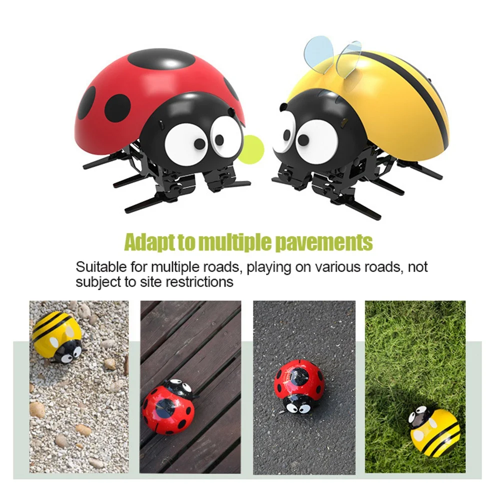 Remote Control Flies Ladybug Bee Simulation Insects Toy Smart The Seven Star Ladybird Toys Children Kids |