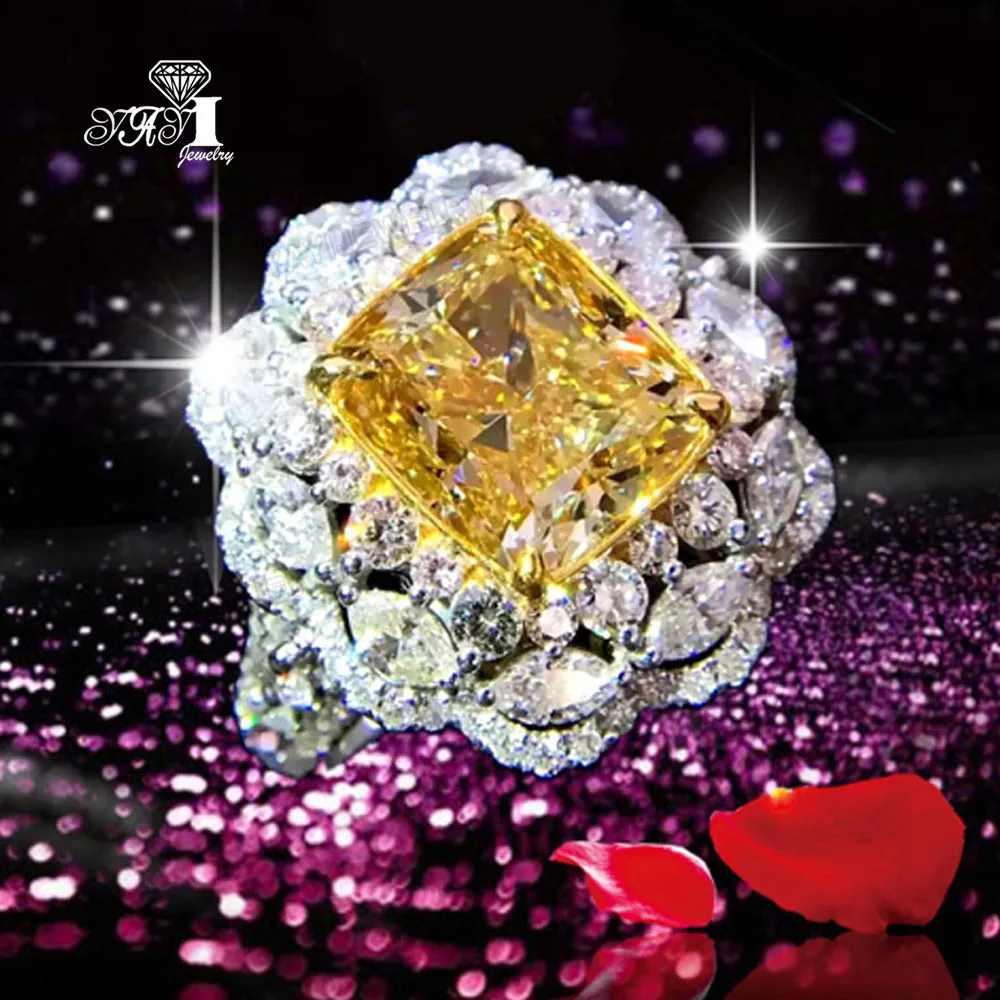 YaYI Jewelry Princess Cut 13 CT Yellow Zircon Silver Color Engagement Rings wedding Heart Rings Party ring Christmas Gifts
YaYI Jewelry Princess Cut 13 CT Yellow Zircon Silver Color Engagement Rings wedding Heart Rings Party ring Christmas Gifts
