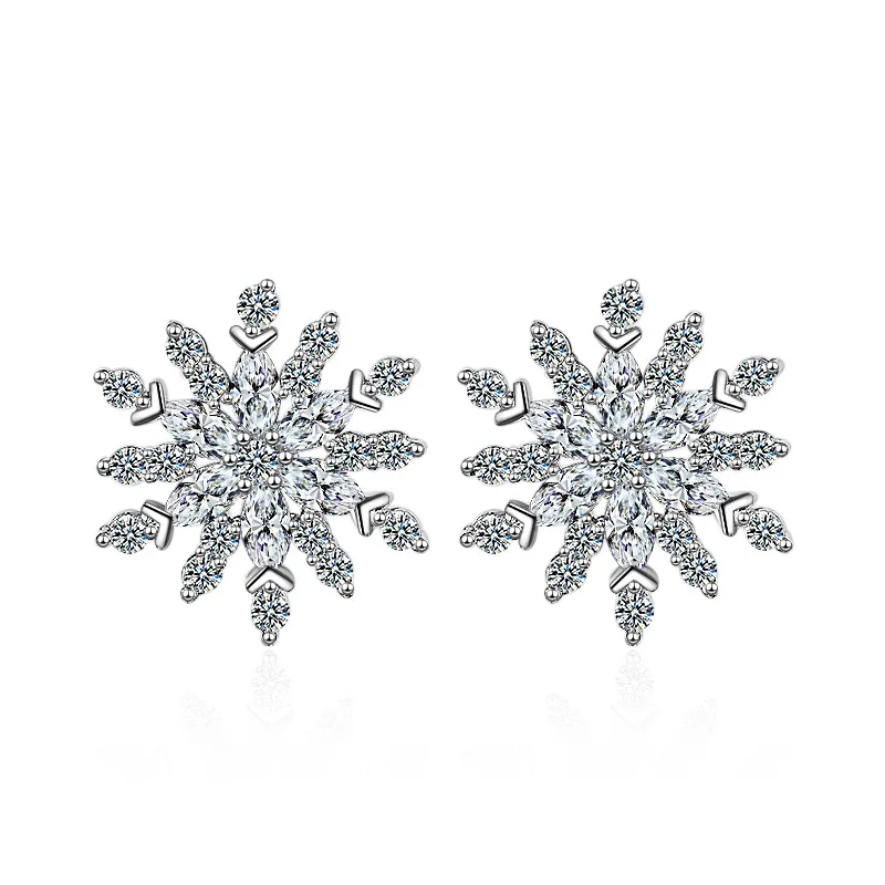 Promotion 925 Silver Needle Fashion Shiny CZ Zircon Snowflake Women Gift Ladies Stud Earrings Jewelry Anti Allergy Girls Cheap
Promotion 925 Silver Needle Fashion Shiny CZ Zircon Snowflake Women Gift Ladies Stud Earrings Jewelry Anti Allergy Girls Cheap