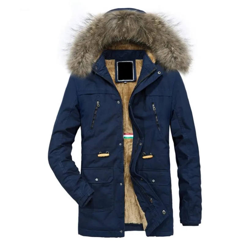 Autumn and winter quality new men's jacket warm casual jacket solid color hooded long section plus velvet cotton coat
Autumn and winter quality new men's jacket warm casual jacket solid color hooded long section plus velvet cotton coat