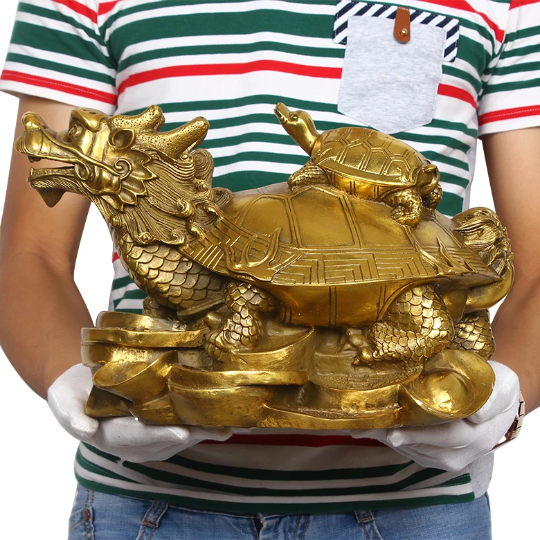 31 CM # town House Protection # office home efficacious protective Talisman Money Drawing Dragon Turtle FENG SHUI Brass statue
31 CM # town House Protection # office home efficacious protective Talisman Money Drawing Dragon Turtle FENG SHUI Brass statue