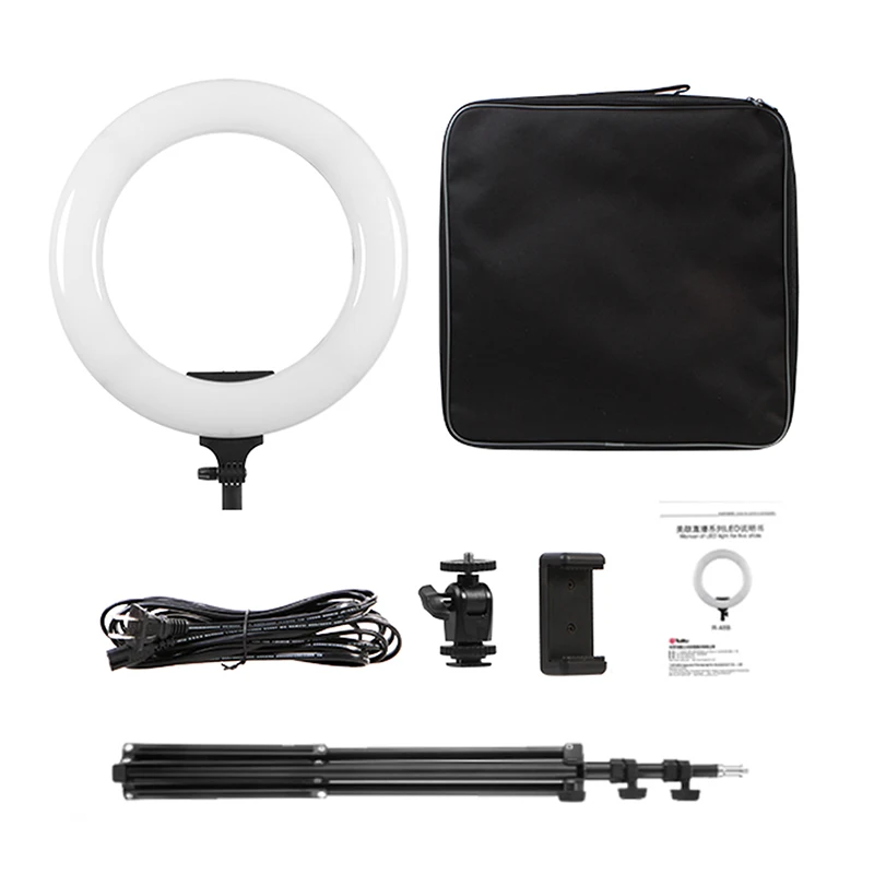 19" Dimmable 3200-5500K LED Ring Light &W803 Stand for Beauty Selfie Video Photo Selfie Ring Light R-40B AC For Phone Studio
19" Dimmable 3200-5500K LED Ring Light &W803 Stand for Beauty Selfie Video Photo Selfie Ring Light R-40B AC For Phone Studio