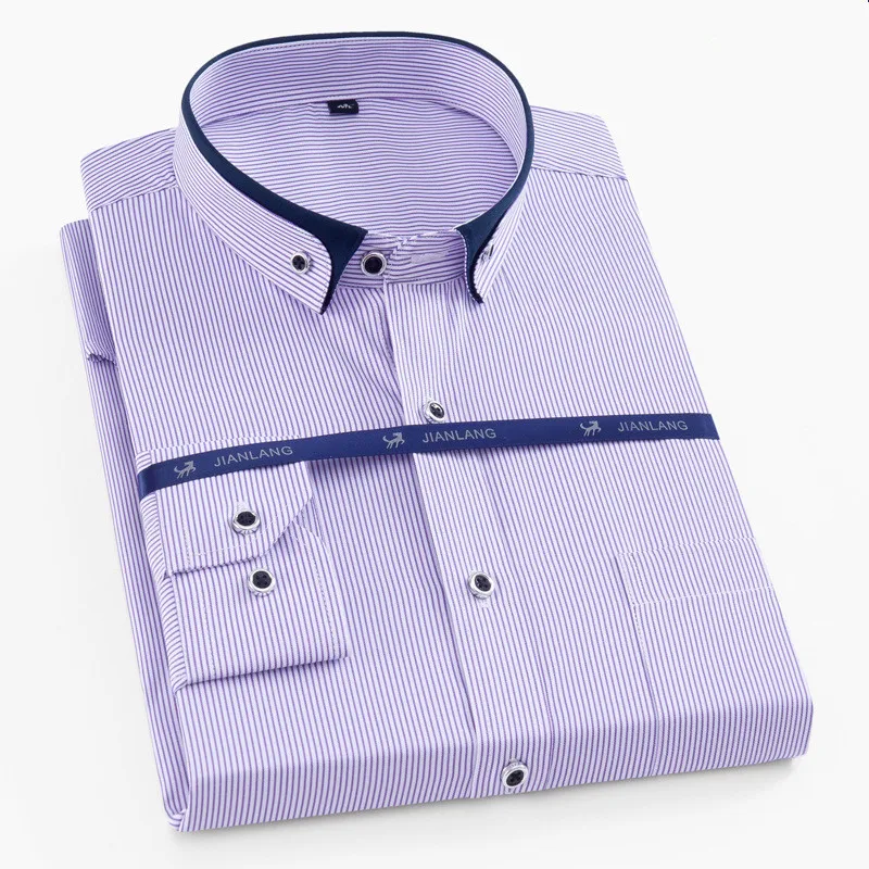 Embroidery on the Sleeve Men's Shirts with Long Sleeves Shirt Men Professional White-collar Shirt Tide Men's Shirt with Pocket
Embroidery on the Sleeve Men's Shirts with Long Sleeves Shirt Men Professional White-collar Shirt Tide Men's Shirt with Pocket