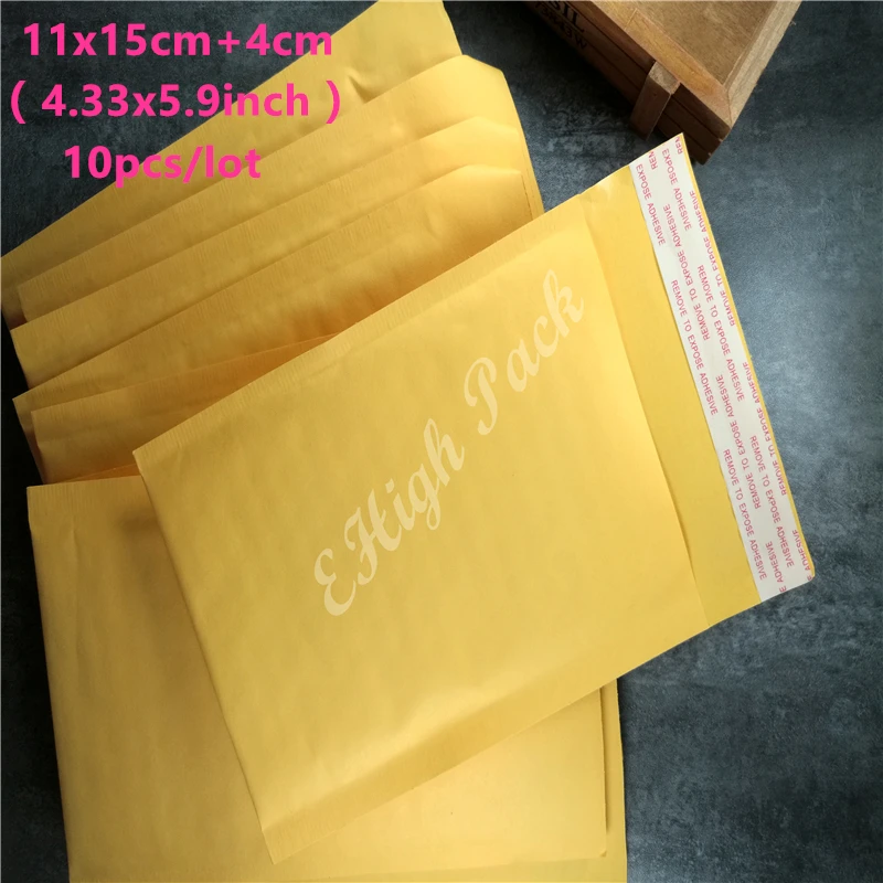 11*15cm (4.33*5.91 inch) 100Pcs Gold Sobres Gift Bag Kraft Bubble Envelope Bulle Shipping Padded Envelopes Mailing Bags
11*15cm (4.33*5.91 inch) 100Pcs Gold Sobres Gift Bag Kraft Bubble Envelope Bulle Shipping Padded Envelopes Mailing Bags