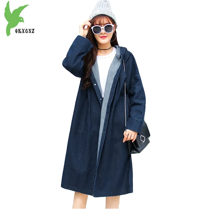 New Spring Autumn Women Denim Windbreaker Fashion Big Yards Solid Color Hooded Casual Costume Coat Loose Cowboy Trench OKXGNZ834
New Spring Autumn Women Denim Windbreaker Fashion Big Yards Solid Color Hooded Casual Costume Coat Loose Cowboy Trench OKXGNZ834