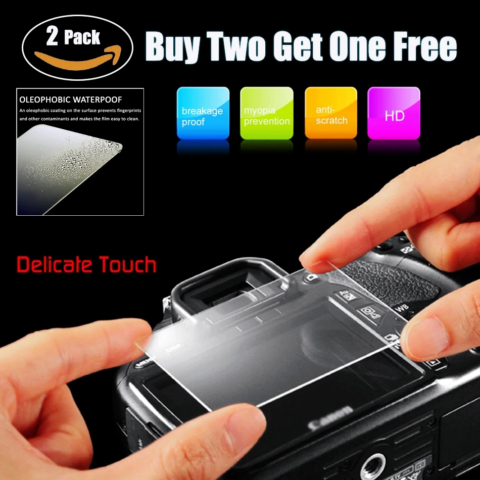2PCS Original 9H Camera Tempered Glass LCD Screen Protector For Canon 5DIII 5DIV 5D Mark III IV 5DS 5DR 5D3 5D4 Camera Film
2PCS Original 9H Camera Tempered Glass LCD Screen Protector For Canon 5DIII 5DIV 5D Mark III IV 5DS 5DR 5D3 5D4 Camera Film