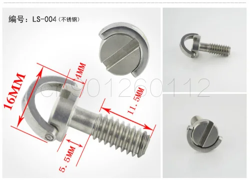 10pcs Tripod/Monopod/Quick Release Plate Camera Photographic Accessories Screws 1/4" D ring Camera Screw for SLR/Digital camera
10pcs Tripod/Monopod/Quick Release Plate Camera Photographic Accessories Screws 1/4" D ring Camera Screw for SLR/Digital camera