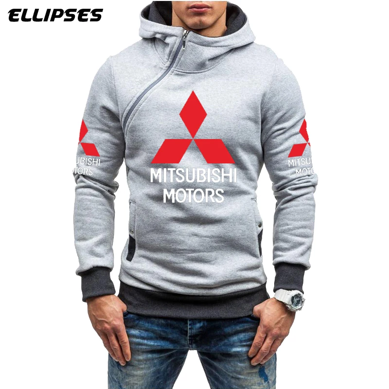 Мужская толстовка с капюшоном Mitsubishi весенний бренд флисовый спортивный костюм