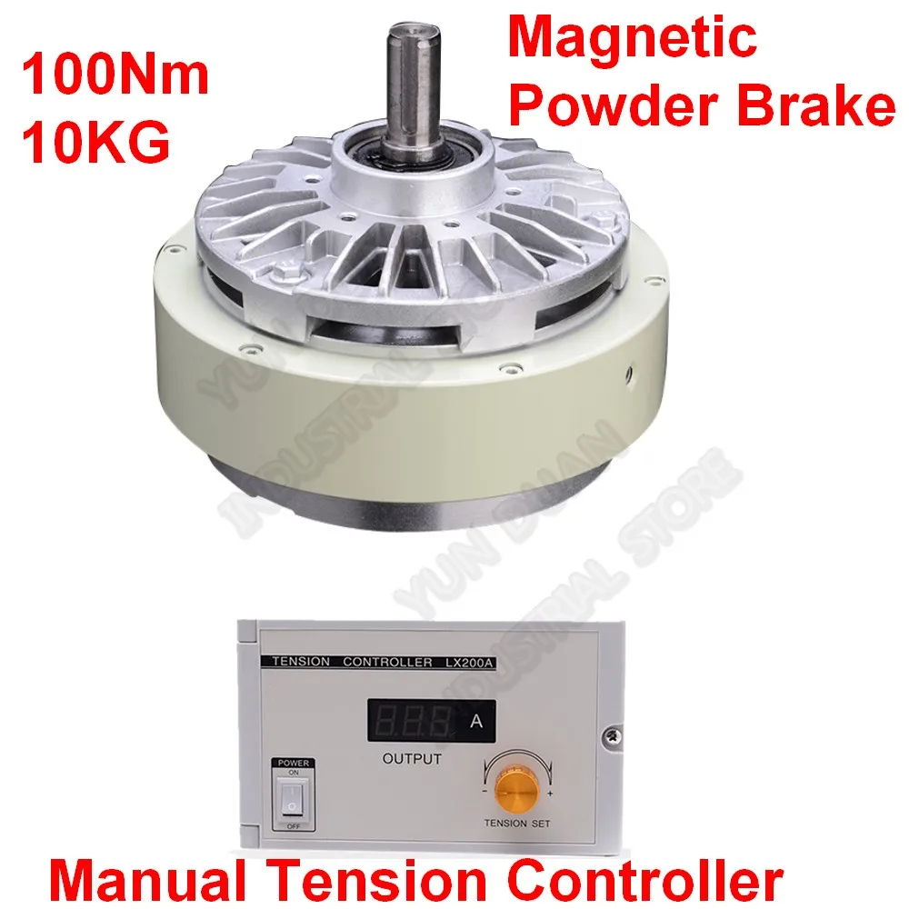 100Nm 10kg DC24V One Single shaft Magnetic Powder Brake & 3A Manual Tension Controller Kits For Bagging printing dyeing machine
100Nm 10kg DC24V One Single shaft Magnetic Powder Brake & 3A Manual Tension Controller Kits For Bagging printing dyeing machine