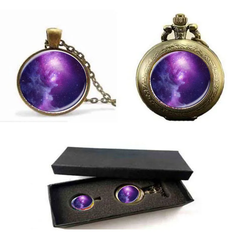 Fashion Galaxy Nebula Space Pendant Necklace Glass Cabochon Vintage Jewelry Statement pocket watch with free box Women Best Gift
Fashion Galaxy Nebula Space Pendant Necklace Glass Cabochon Vintage Jewelry Statement pocket watch with free box Women Best Gift