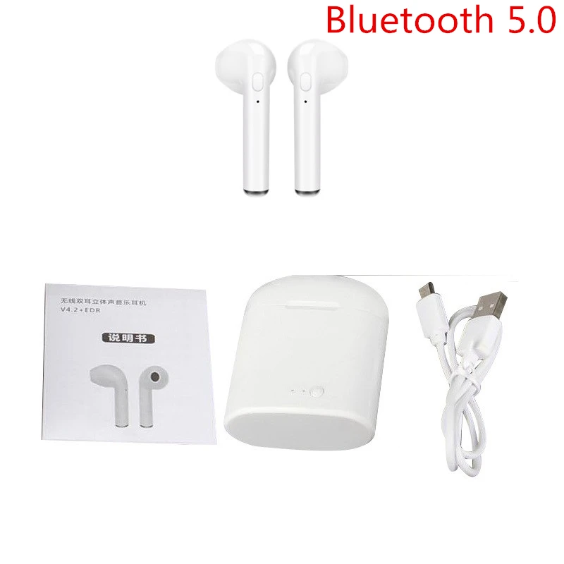 I7 i7s TWS Беспроводные Bluetooth 5 0 наушники в ухо с одним микрофоном для iPhone Samsung Huawei и