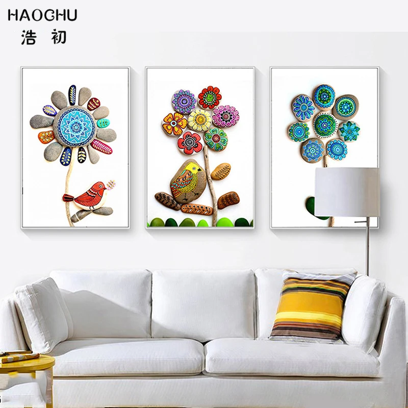 HAOCHU Nordic Mediterranean Ancient Stone Flower Lovely Birds Canvas Painting Cartoon Wall Picture Living Room Wall Decor
HAOCHU Nordic Mediterranean Ancient Stone Flower Lovely Birds Canvas Painting Cartoon Wall Picture Living Room Wall Decor