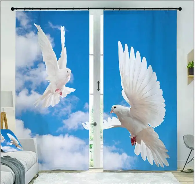 White pigeon curtains under the blue sky 3D Window living room office Bedroom High precision Cortina Drapes Rideaux pillowcase
White pigeon curtains under the blue sky 3D Window living room office Bedroom High precision Cortina Drapes Rideaux pillowcase