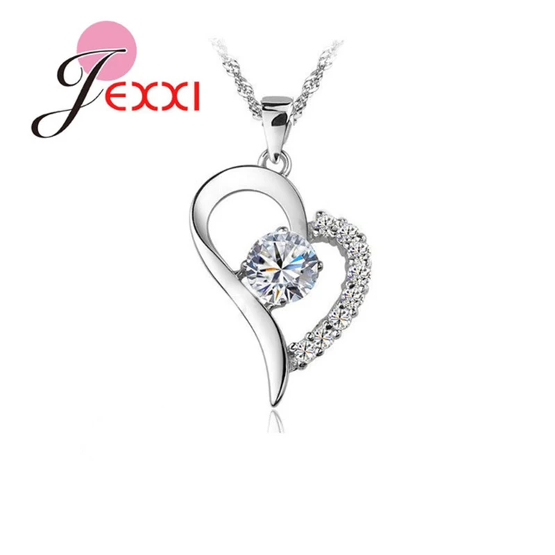 Romantic 925 Sterling Silver Heart Charms Pendant Necklace Cubic Zircon Mosaic Women Party Birthday Lovely Jewelry Accessory
Romantic 925 Sterling Silver Heart Charms Pendant Necklace Cubic Zircon Mosaic Women Party Birthday Lovely Jewelry Accessory