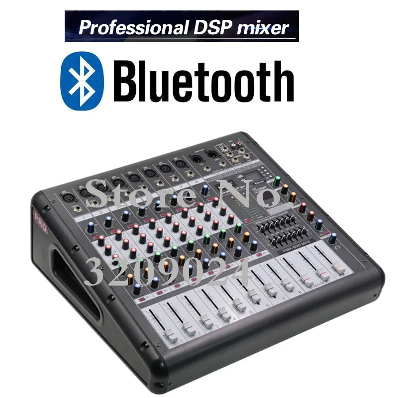 Pro 8 Channel Mixer with Amplifier Stage Performance Karaoke High Power Bluetooth Reverb Balanced Microphone Mixer System
Pro 8 Channel Mixer with Amplifier Stage Performance Karaoke High Power Bluetooth Reverb Balanced Microphone Mixer System