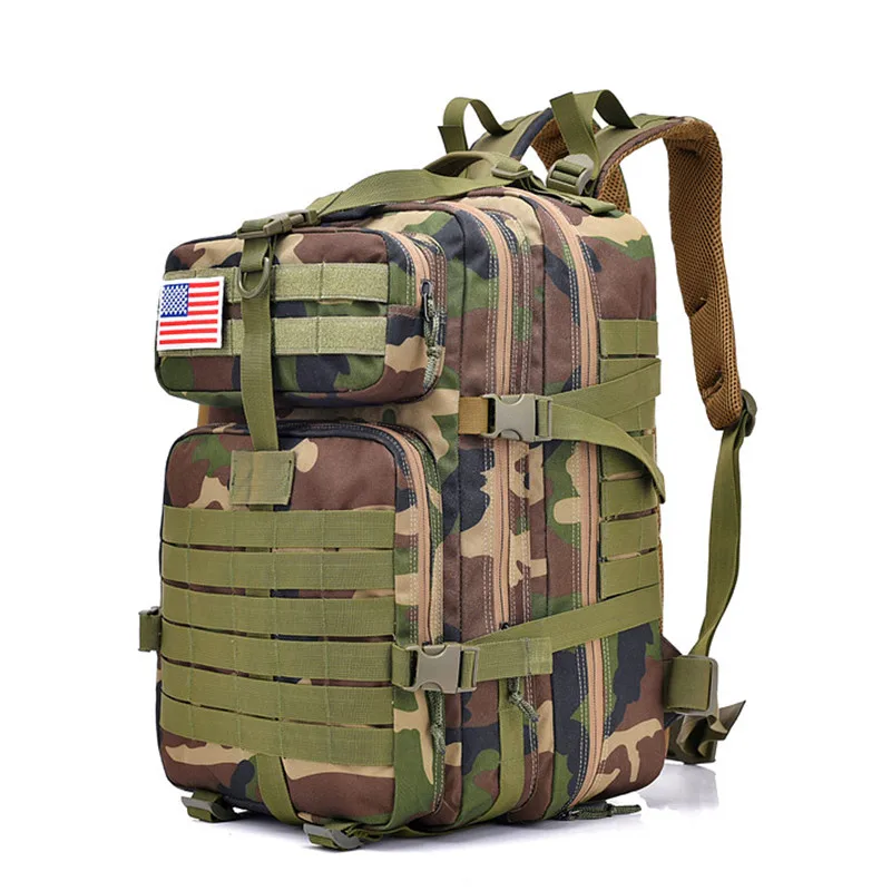 

40L Military Tactical Assault Pack Backpack Army Molle Waterproof Bug Out Bag Small Rucksack for Outdoor Hiking Camping Hunting