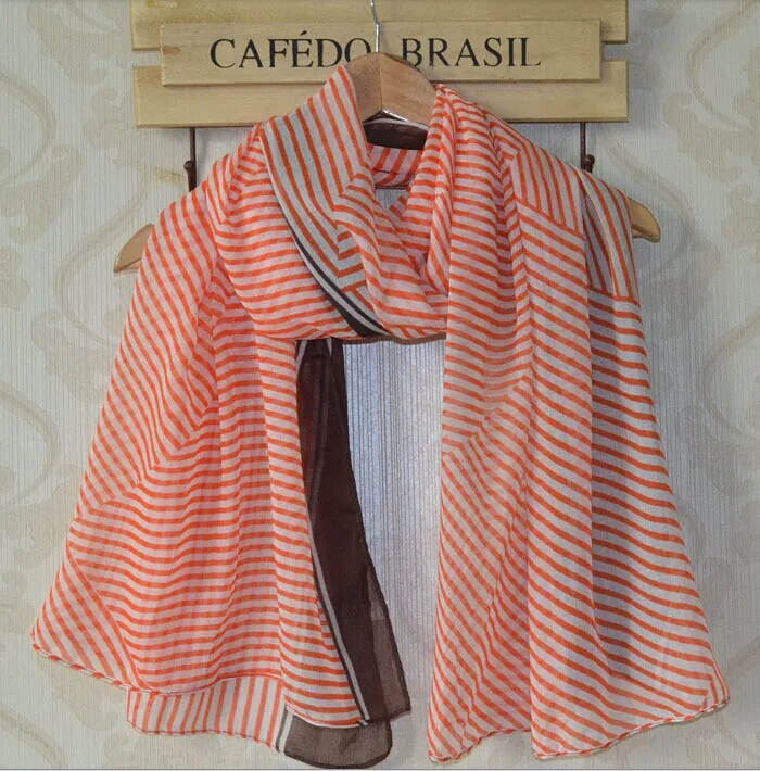 2014 New Coming Women Scarf 10PCS/lot Mix Colours Voile Lady's Stripe Print Long Scarf Shawls Oversize Scarf
2014 New Coming Women Scarf 10PCS/lot Mix Colours Voile Lady's Stripe Print Long Scarf Shawls Oversize Scarf