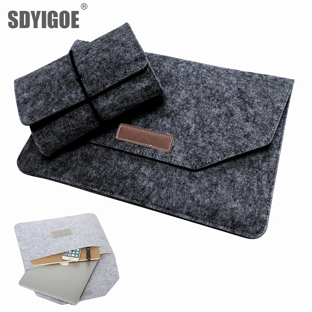 Фетровая сумка для ноутбука, защитный чехол для Macbook 11, 13, 15 дюймов, защитный чехол для ноутбука, сумка-вкладыш для ноутбука + силовой пакет
Фетровая сумка для ноутбука, защитный чехол для Macbook 11, 13, 15 дюймов, защитный чехол для ноутбука, сумка-вкладыш для ноутбука + силовой пакет