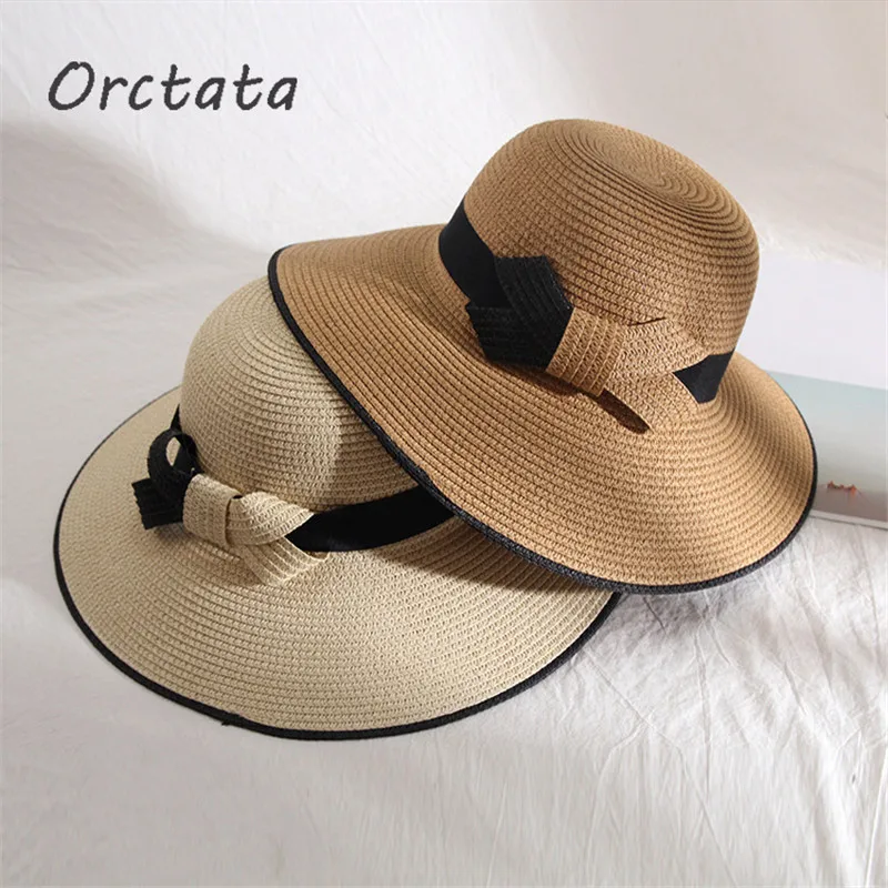 Vintage Bowknot Straw Sun Hat for Women Chic Handmade Foldable Roll Up Hat Fedora Beach Wide Brim Visors Hat Womens Summer Caps
Vintage Bowknot Straw Sun Hat for Women Chic Handmade Foldable Roll Up Hat Fedora Beach Wide Brim Visors Hat Womens Summer Caps