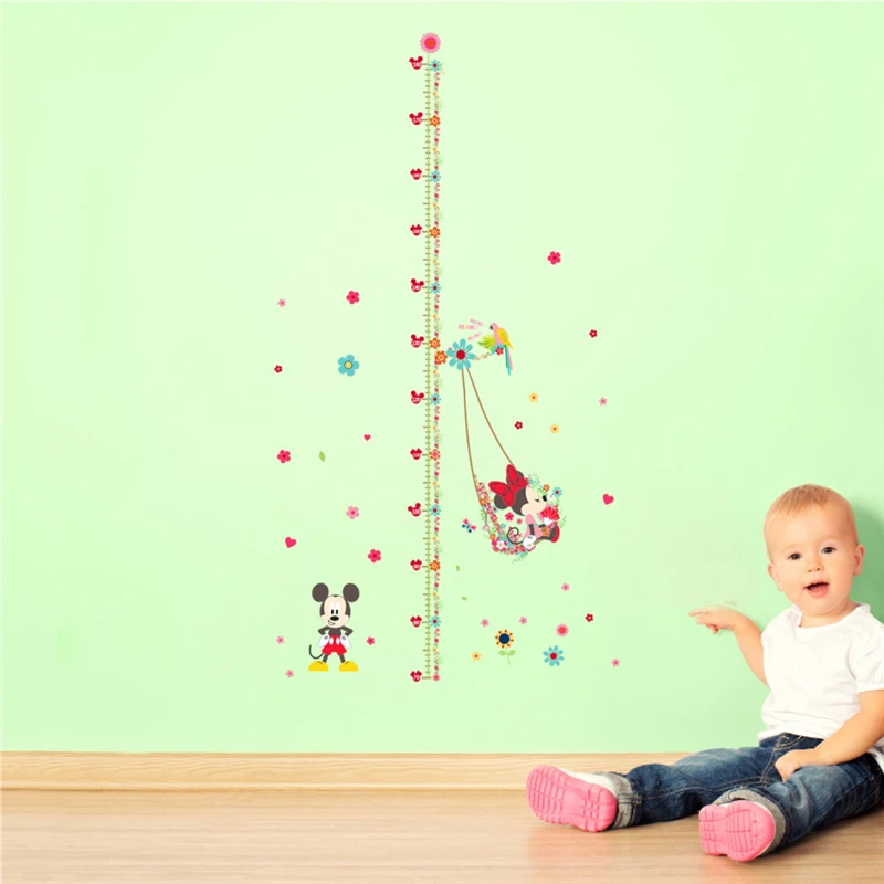 Наклейки на стену в детскую комнату с изображением Минни и Микки|sticker for kids room|wall