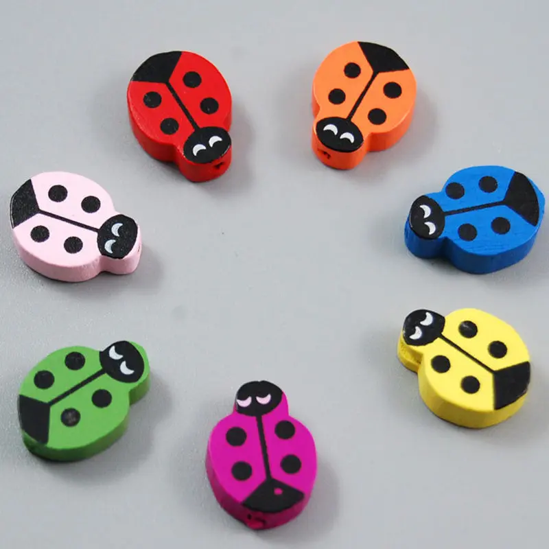 50PC Ladybird Wooden Beads Children DIY Handmade Materials Early Education Toys Garment Sewing Craft Art Accessory Buttons Bead
50PC Ladybird Wooden Beads Children DIY Handmade Materials Early Education Toys Garment Sewing Craft Art Accessory Buttons Bead