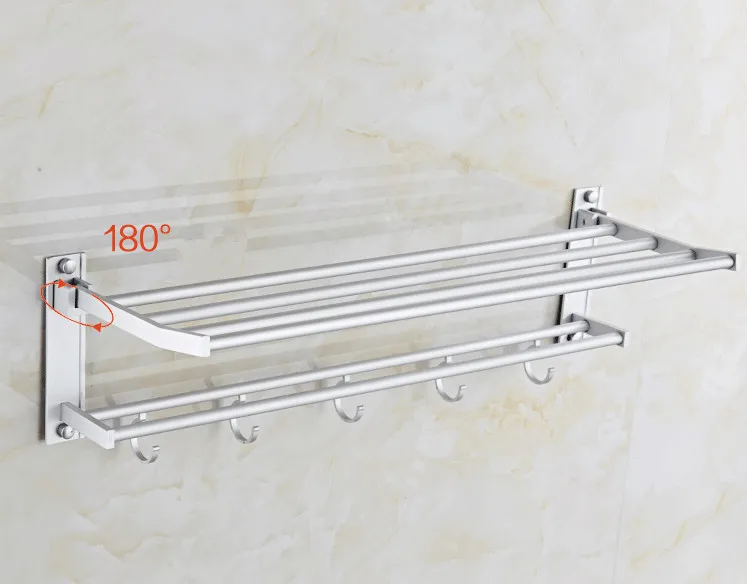 New Bathroom Towel Rack Hanging Bar Multifunctional Bathroom Hardware Towel Bar Fordable 60CM Wall Mounted Bathroom Accessories
New Bathroom Towel Rack Hanging Bar Multifunctional Bathroom Hardware Towel Bar Fordable 60CM Wall Mounted Bathroom Accessories
