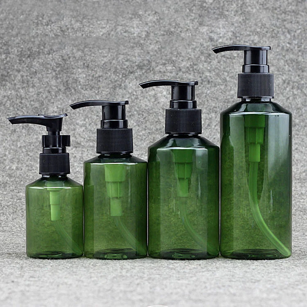30pcs/lot 100ML 150ML 200ML PET Cosmetic Refillable Bottle Green Plastic lotion Pump Bottle Makeup Lotion Shower Gel
30pcs/lot 100ML 150ML 200ML PET Cosmetic Refillable Bottle Green Plastic lotion Pump Bottle Makeup Lotion Shower Gel