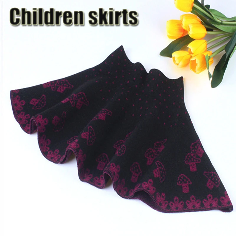 Высококачественная юбка для девочек на осень и зиму, плиссированная юбка в черно-белую полоску, юбки-пачки для принцесс для девочек, Вязаные...