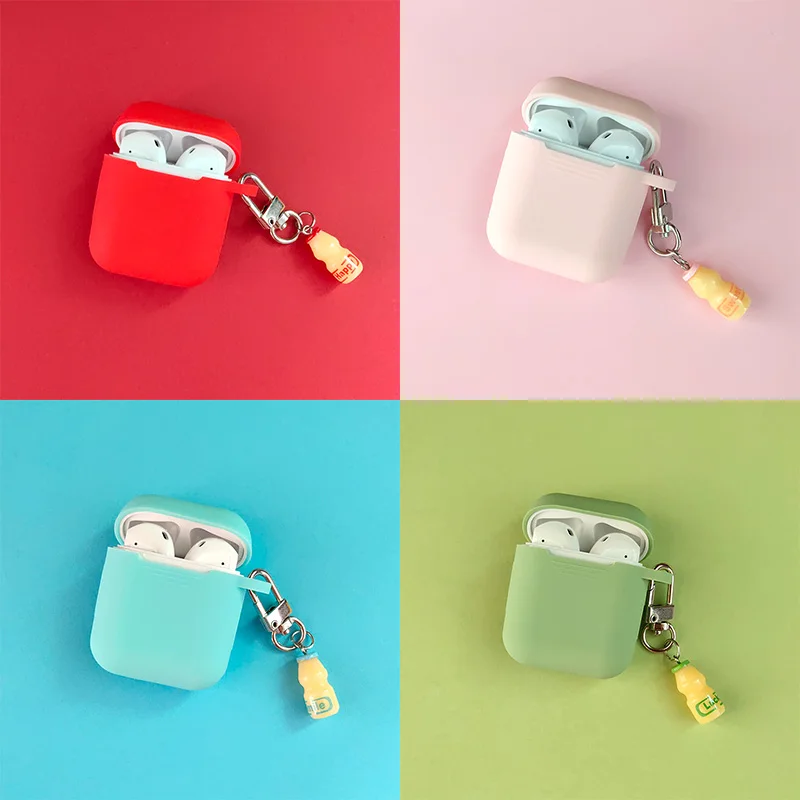 Милый милый декоративный розовый Силиконовый чехол для Apple Airpods аксессуары Bluetooth